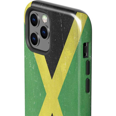 Jamaica Flag Distressed iPhone 12 Pro Impact Case
